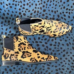 Leopard Print Women's Ankle Boots